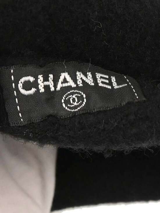 Chanel Black Hat Beret Small Good main image 9